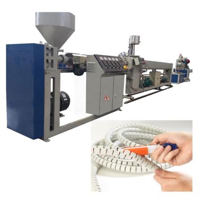 China PIPE Spiral Cable Ziper Tied Management Sleeve Making Machine for sale