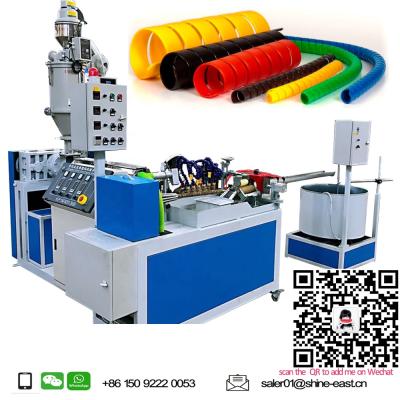 China Spiral Wrapping Band Making Flexible Spiral Wrap Plastic Wiring Wrapping Bands Making Machine For PP PE Nylon Material for sale