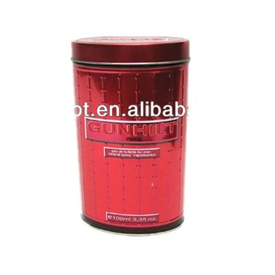 China Recycled Materials Food Grade Storage Round Gift Metal Tin Box For Coffee / Tea for sale