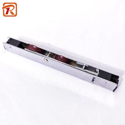 China No Noise & Smooth Running Sliding Door Window Chrome Plating Carbon Steel Material Long Pulley Nylon Roller Dual for sale