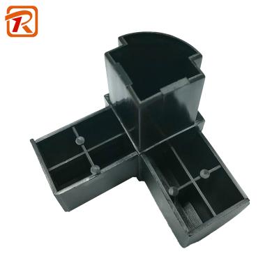 China For Door Or Window Customized 3-5 Way Square Tube Nylon Plastic Connectors Adjust Aluminum Tube for sale