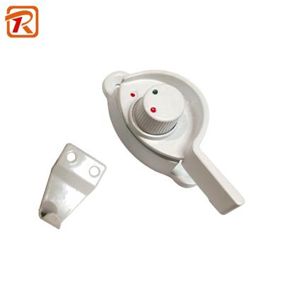 China Modern Window Hardware Accessories White Aluminum Crescent Lock Sliding Glass Window Lock for sale