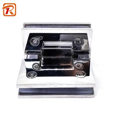 China Finish Easy Bathroom Light Fine Installation Glass Door Hinge To Pivot Glass Circular Corner Corner Flange Shower Glass Hinge for sale