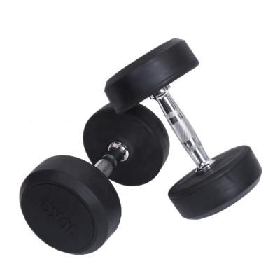 China Strong Hex 5-50kg Dumbbell Sets Rubber Coated Dumbbells Supplier for sale