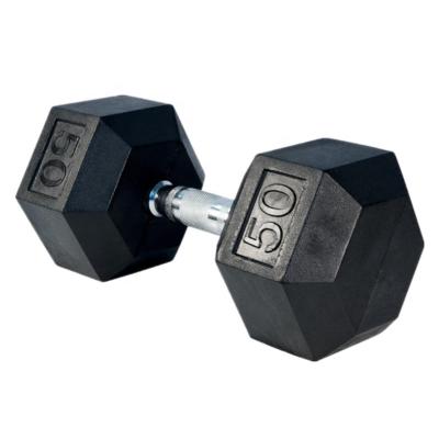 China Strong Hex Dumbbells Supplier Rubber Coated Dumbbell Sets Manufacturers for sale