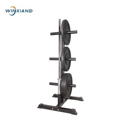 China High Quality Gym Pectoral Weight Plates Stand Up Storage Tree Weight Plate Rack Shaft for sale