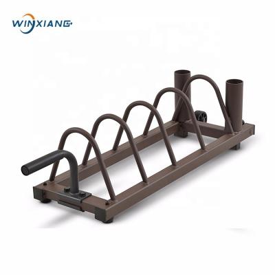 China Pectoral High Quality Steel Bumper Weightlifting Barbell Vertical Plate Rack for sale