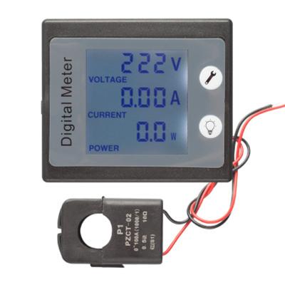 China Peacefair PZEM-011 AC 220V Open Ammeter and Voltmeter Electric Power CT LCD Panel Meter PZEM-011 for sale