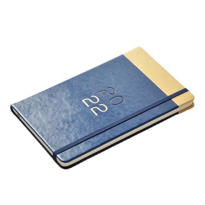 China 2023 Hardcover Customized Chinese and English Weekly Planner Diary PU Leather Notebook for sale