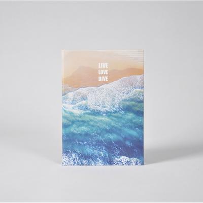 China Customized Hardcover Printed Cover Hardcover Notebook With Ribbon for sale