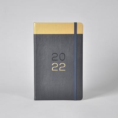 China 2023/2024 Hardcover Book Personalized Annual Planner PU Leather Binding Notebook Luxury Journal for sale