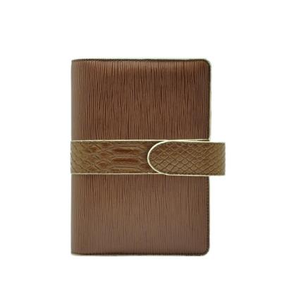 China High Quality Leather Book Covers PU Leather Book Cover Planner with Zipper Pocket for sale