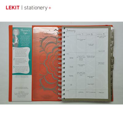 China PU Spiral Leather Cover Sheet Notebook for sale