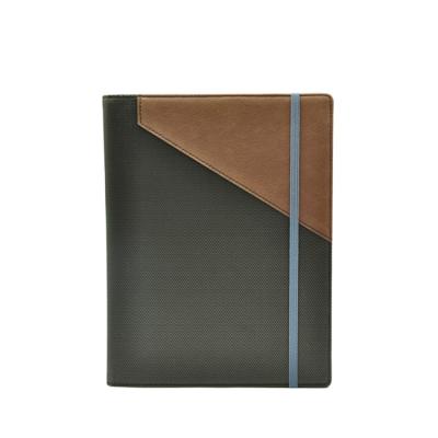 China Fabric Cloth Material Removable Book Cover Pocket Note Leather Book Cover for sale