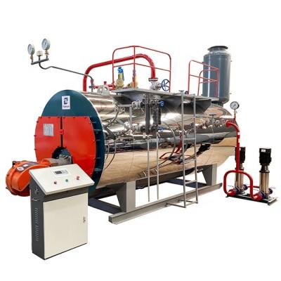 China Horizontal type 0.5-20 ton/h natural gas LPG diesel oil factory price fire tube steam boiler for sale