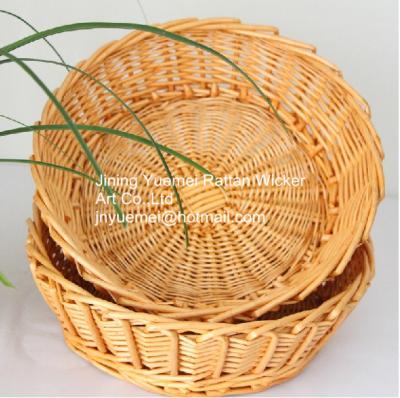 China wicker storage basket wicker fruit basket wicker bread basket willow fruit basket willow b for sale