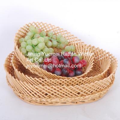 China wicker storage basket wicker fruit basket wicker bread basket willow fruit basket willow bread basket Christmas basket for sale