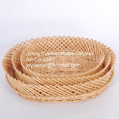 China wicker storage basket wicker fruit basket wicker bread basket willow fruit basket willow b for sale