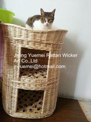 China wicker pet basket willow pet basket wicker dog bed wicker dog house kennels Christmas for your pets for sale