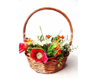 China 2016 wicker handle basket wicker egg basket wicker fruit basket for sale