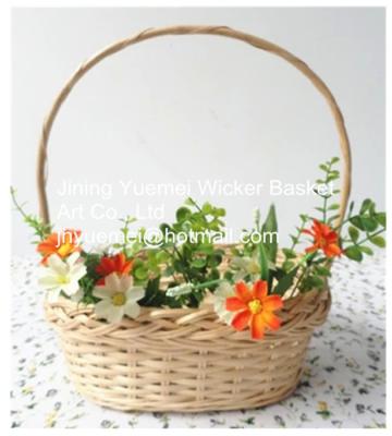 China 2016 wicker handle basket wicker flower basket wicker food basket for sale