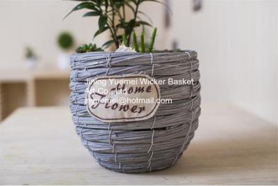 China home dicorative wicker garden baskets table flower wicker basket manufacturer for sale