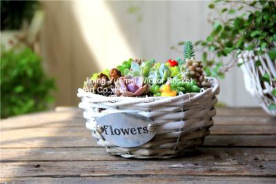 China wicker basket manufacturer wicker garden basket willow plant baskets stock fast shipment for sale