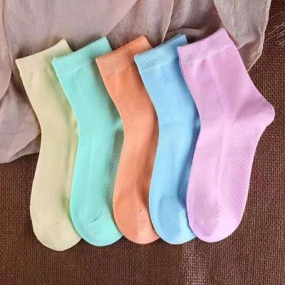 China 100% Adult Anti-Fault Cotton Women Crew Socks for sale