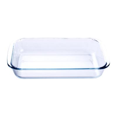 China Sustainable High Quality Borosilicate 1L Tempered Glass Bakeware Heat Resistant Mold for sale