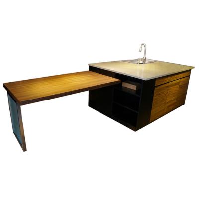 China Modern Art Simple High Quality Open Kitchen Cooking Equipment Customized Cooking Table for sale