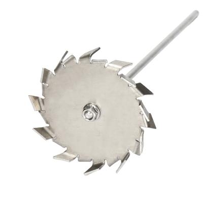 China Mixing SUS 304 Stainless Steel Plate Stir Dispersing Blade Agitator Disc With Testing Rod Mixer Machine For Lab for sale