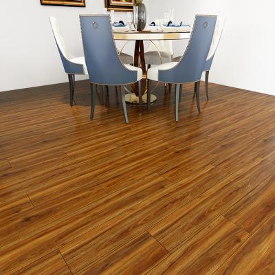 China Modern Stately Engineered Wood Flooring PVC Spc Flooring 5mm Thick Durable Vinyl Flooring Skirting Mighty Factory for sale