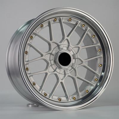 China 6061-T6 Universal Custom Aluminum Alloy Double Piece Forged Rims Fine Cast Brushed Silver 18-24 Inch Aluminum Alloy Wheels Car Touring for sale