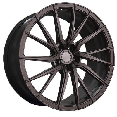 China Hot-selling Custom Forged Bronzer 5X120 Multi-Spoke 18 Aluminum Alloy 6061-T6 19 20 21 22 23 24 Inch Aluminum Alloy Wheels for sale