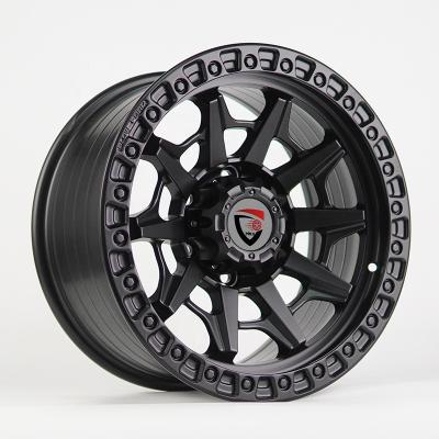 China Aluminum Made In China Black Concave Design Offroad Wheels 16 17 18 20 Inch Wheels PCD6X139.7 Alloy Wheels for sale