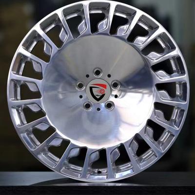 China Classic aluminum alloy pie shaped wheel hub silver plated 19 inch 20 forged wheel hub for Mercedes w240 w205 w221 for sale