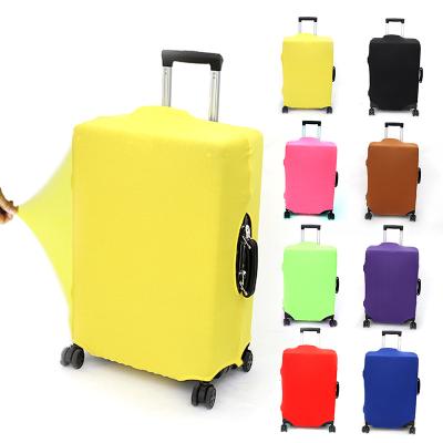 China Custom Made Soft Washable Elastic Travel Suitcase Cover Device Luggage Cover for sale