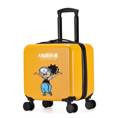 China Business Travel/Promotion/OEM Gifts Customized ABS PC 18 Inch Cabin Laptop Suitcase Printing Cartoon Luggage for sale