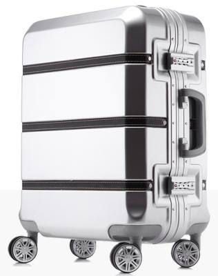 China Customized Aluminum Frames Luggage Suitcase Box With Metal Fashion Finish Design for sale