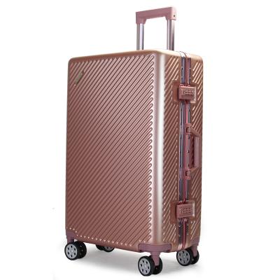 China Factory Frame Wholesale PC Aluminum Luggage Trolley Hard Shell Case for sale