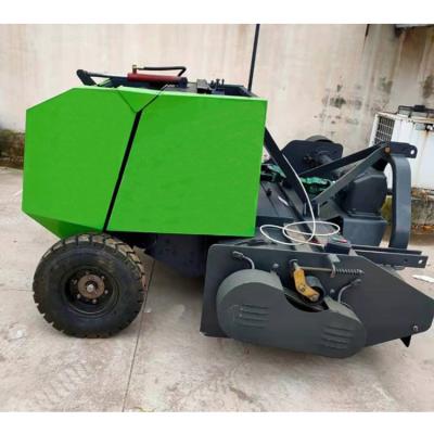 China Plastic Paper Metal Packing Machine Automatic Hay Baler Corn Silage Baling Round Packing Machine for sale