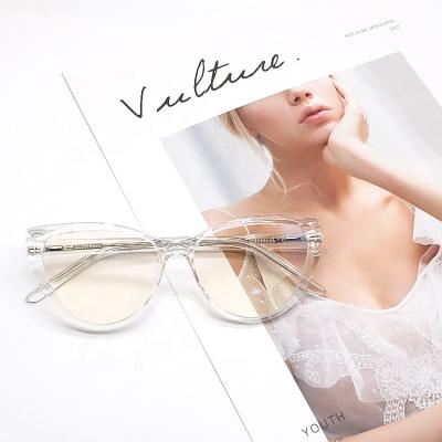 China Fashionable New Style Anti Eyewear Lightweight Blue TR90 Cat Eye Optical Glasses Frames Glasses Frame for sale