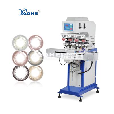 China plastic toys 4 color mini contact lens led bulb pad printing machine/pad printer for sale