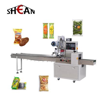 China High Quality Automatic Horizontal Food Flow Instant Noodle Cookie Bread Pillow Wrapping Bag Packing Machine for sale