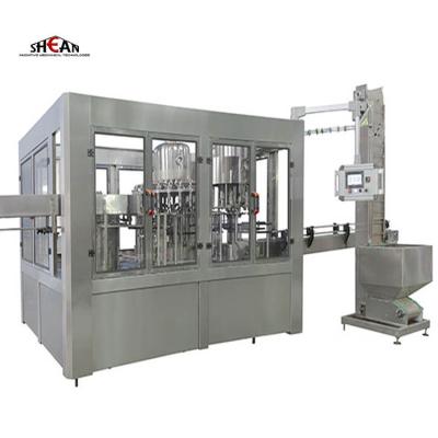 China Good Price Food Small Bottle Tin Can Beverage Juice Energy CSD Carbonated Beverage Soda Water Filling Machine Bottling Line for sale