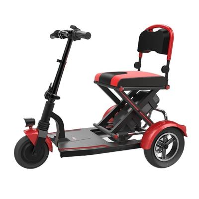 China Passenger Red Color Folding Tricycles Elderly Old Man Scooters for sale