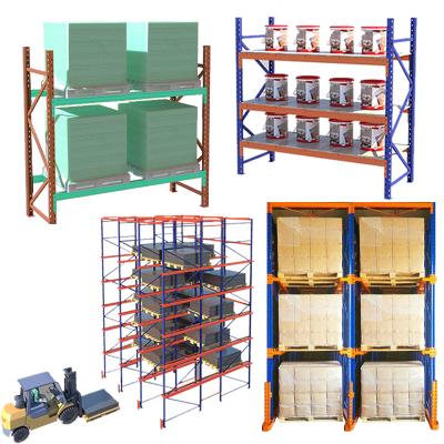 China Corrosion protection warehouse drive in push back the fishing rod rack shelf pusher fifo system for draw rack shelves for sale