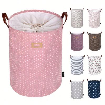 China Collapsible Collapsible Fabric Storage Hamper Collapsible Laundry Basket for sale