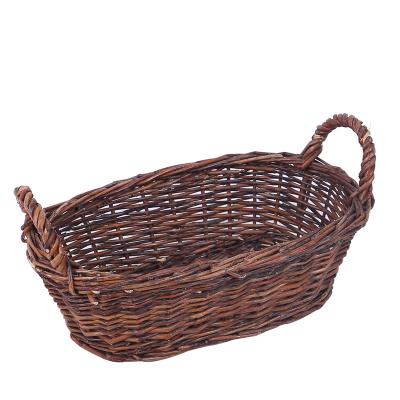 China Sustainable factory directly sell wholesaler storage baskets wicker gifts with ear handle for sale