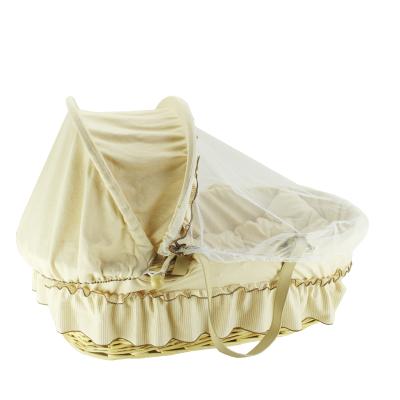 China Europe Cradle Natural Wicker Baby Sleep Bed for sale